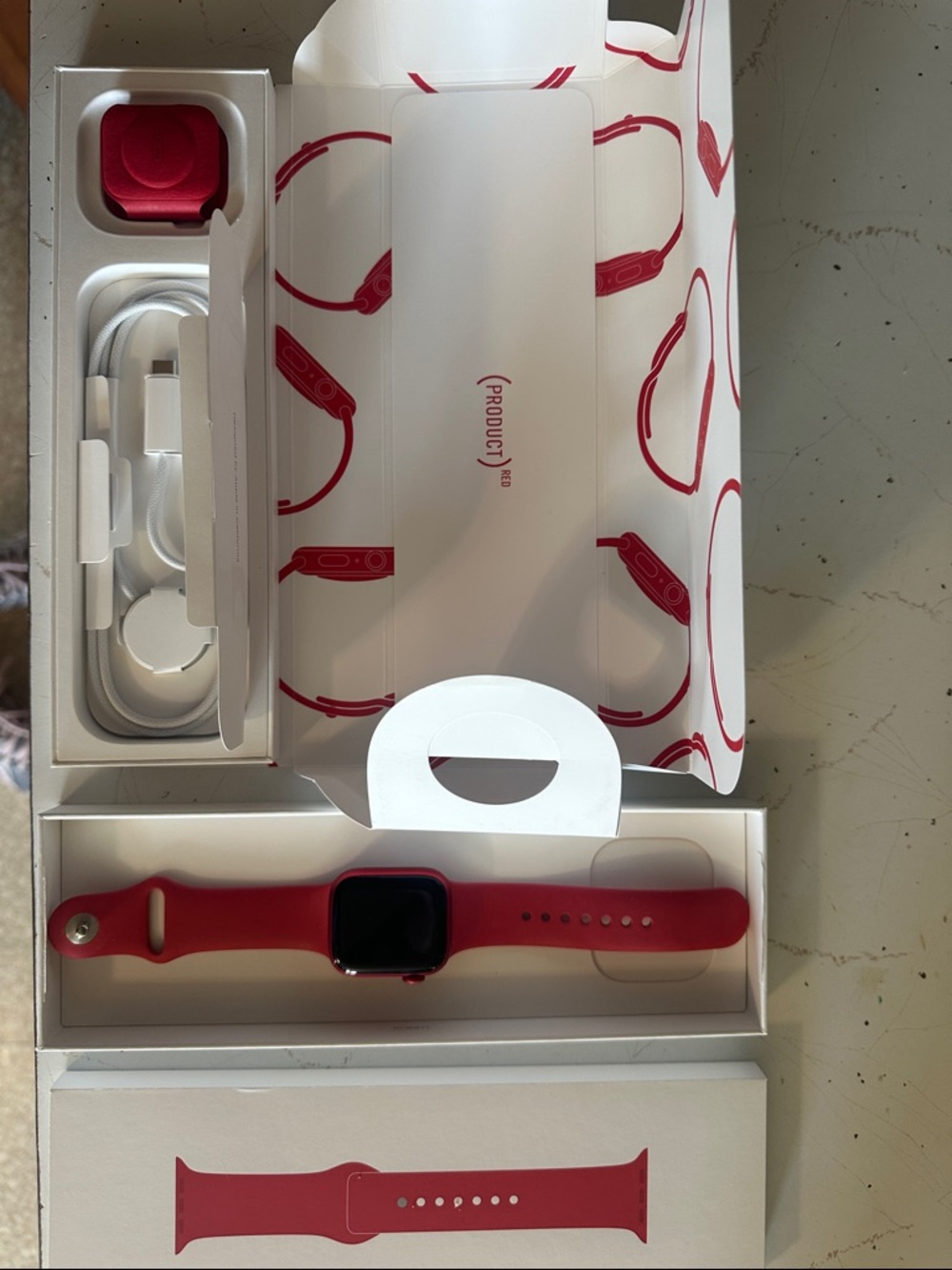 Apple Watch (PRODUCT)RED Sport Band Smartwatch - Red